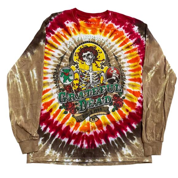 Liquid Blue Grateful Dead Bay Area Beloved 1997 Reprint Tie Dye Tee Size Medium - Picture 1 of 7